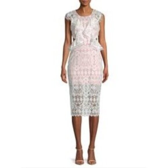 ALEXIS | Pepa Lace Cut-out Midi Dress - Picture 3 of 11
